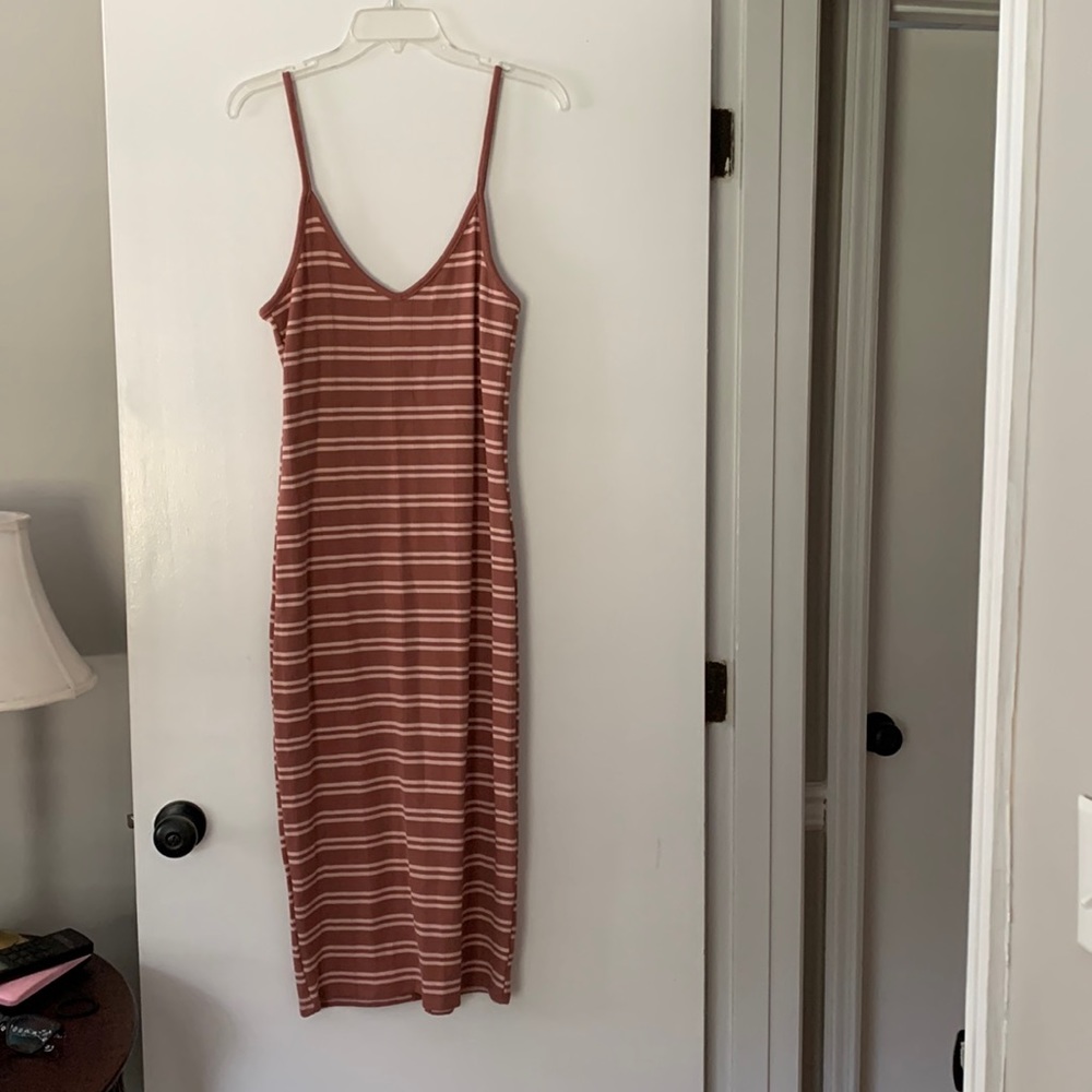 Wild fable striped dress, size large, worn once..
